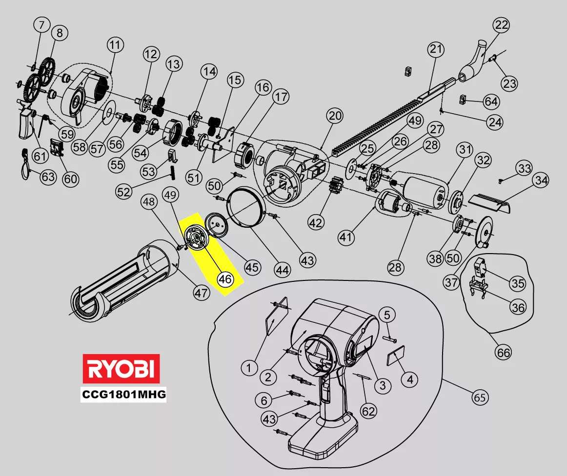 piston réf. 5131000719 Ryobi